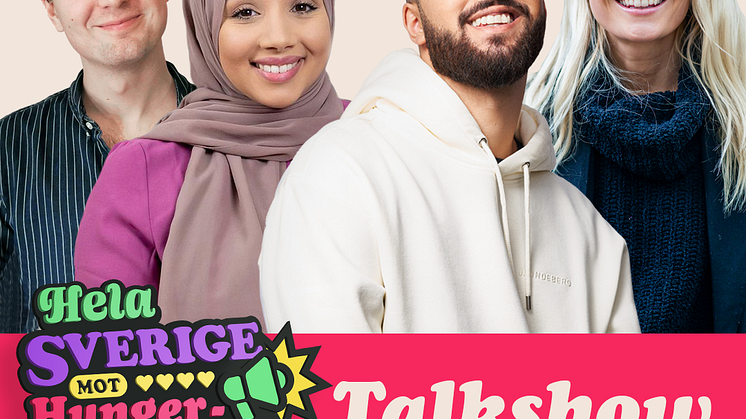 Influencers krokar arm med kooperationen mot hungern