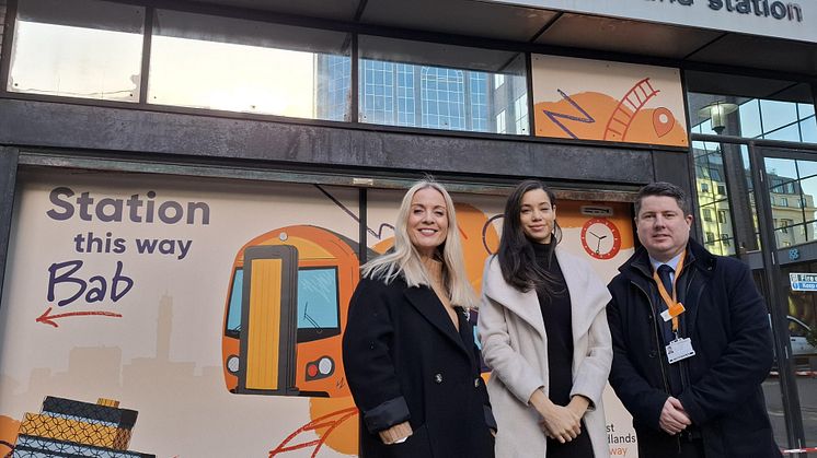 West Midlands Railway unveils vibrant new look for Snow Hill station in partnership with Colmore BID