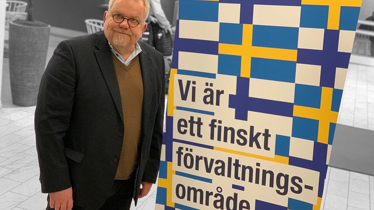 Sam Grandell, samordnare för finskt förvaltningsområde i Norrtälje kommun.