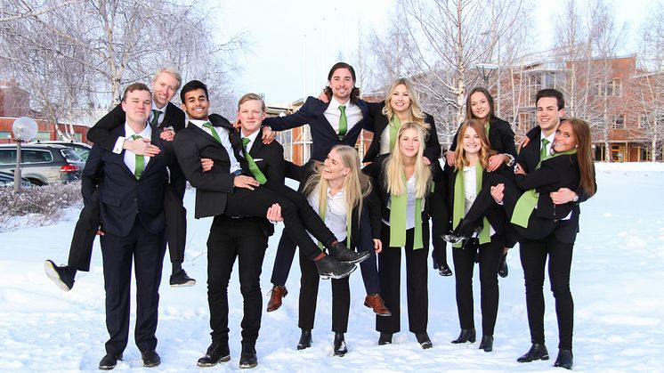 SM i ekonomi arrangeras av Luleå tekniska universitet. Här projektgruppen
