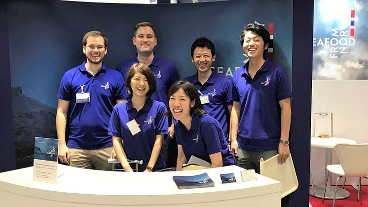 Norges sjømatråd på messe i Japan