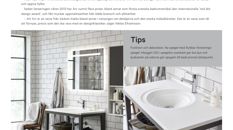 Vedum förnyar prisad designklassiker