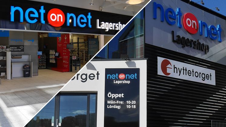NetOnNet växer med två nya Lagershoppar i Norge