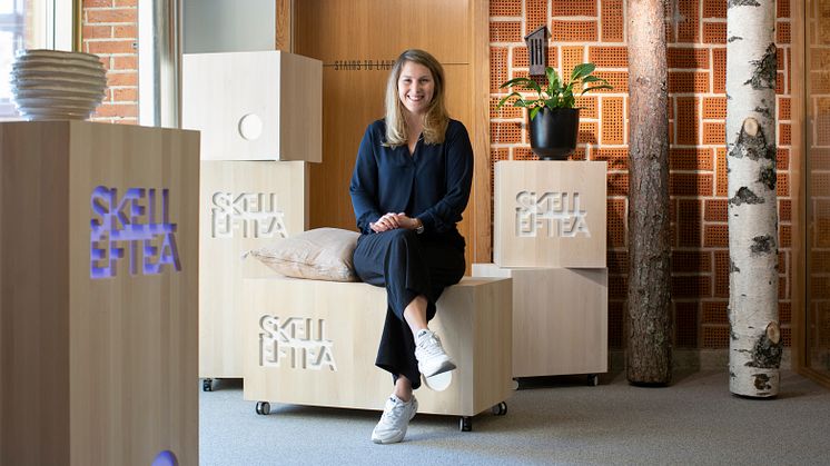 Malin Burlin Lundmark, koordinator på Skellefteå Science City. Foto: Patrick Degerman.