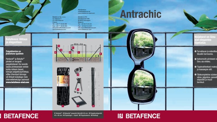 Betafence'i piirdeaiad saadaval ka modernses antratsiidi toonis