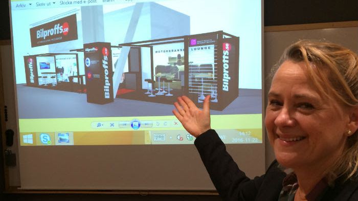 Anette Norinder projektleder MYN:s deltagande under Automässan 2017.