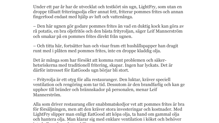 En revolution för restaurangkök