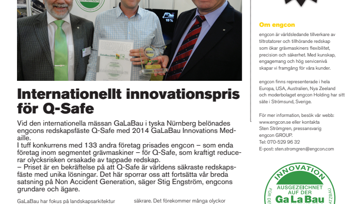 Internationellt innovationspris för Q-Safe