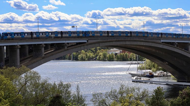 Tranebergsbron mellan Kungsholmen och Bromma