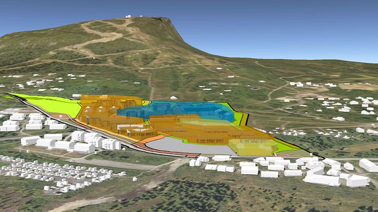 Slik kan en reguleringsplan fremstilles digital og 3-dimensjonalt. Prøveprosjekt fra Skeikampen.