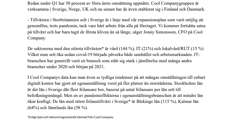 Pressmeddelande - Stark tillväxt hos Cool Companygruppen under första kvartalet .pdf