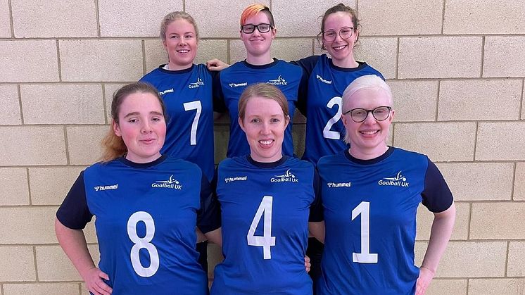 Great Britain's team for the Goalball World Championships. 