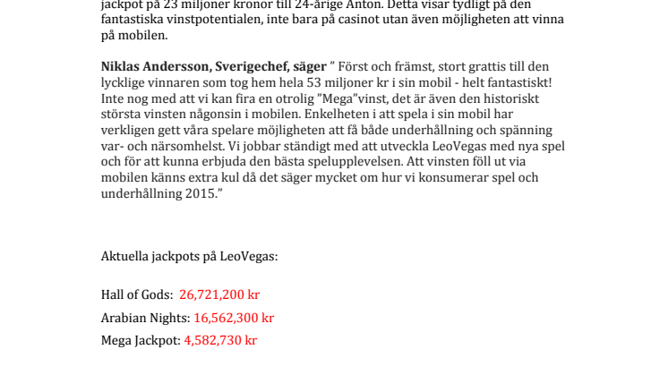 Rekordvinst i mobilen – 53 miljoner kr! 
