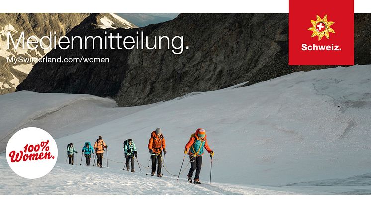 Frauenseilschaft beim Aufstieg auf das Breithorn ©Schweiz Tourismus