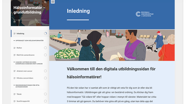 Bild från webbutbildningen