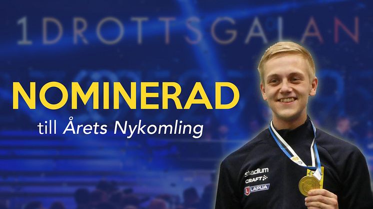 Victor Lindgren nominerad till Årets Nykomling