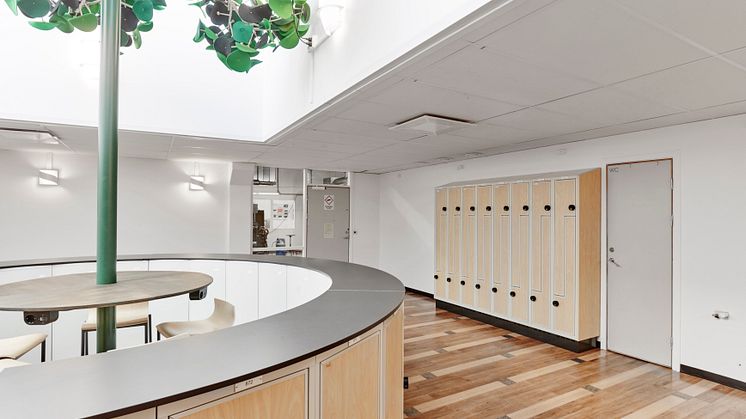 Inredning uppehållsrum, Västerviks gymnasium