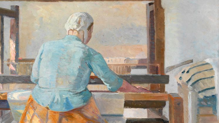 Marie Krøyers værk "En kvinde ved væven" fik et hammerslag på hele 2,3 mio. kr. ved Bruun Rasmussens sidste auktion i Bredgade med ældre kunst.