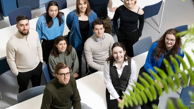 Stipendiater vid Luleå tekniska universitet som premieras stipendier från Miljöfonden. 