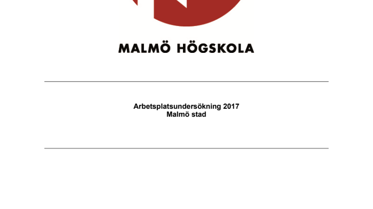 Rapport, socialsekreterarnas arbetsmiljö