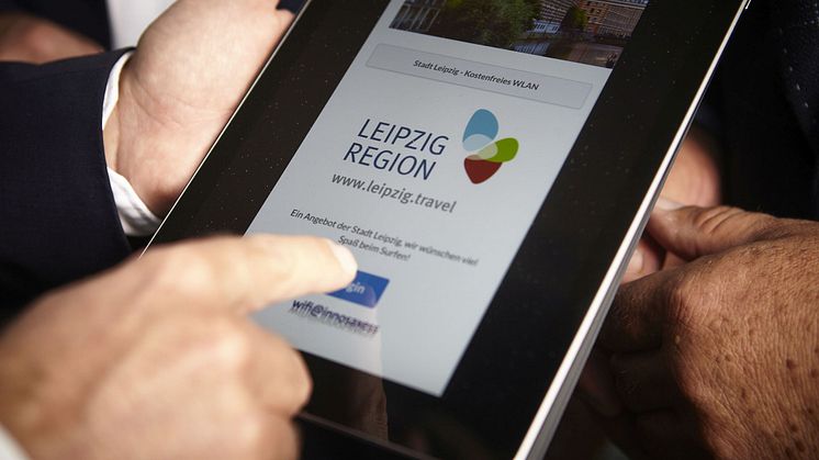 Landing Page des neuen Gratis WLANs für Leipzig - Foto: Stadt Leipzig/Christiane Gundlach