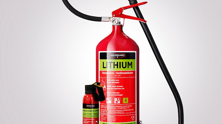 Premiär för AVD ett nytt släckmedel för Litiumjonbatteribrand 