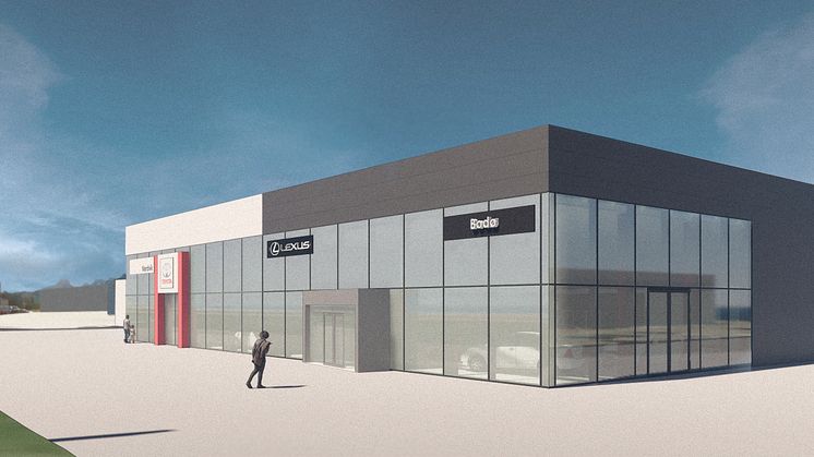 Nordvik bygger nytt forhandleranlegg med salg og verksted for Lexus i Bodø