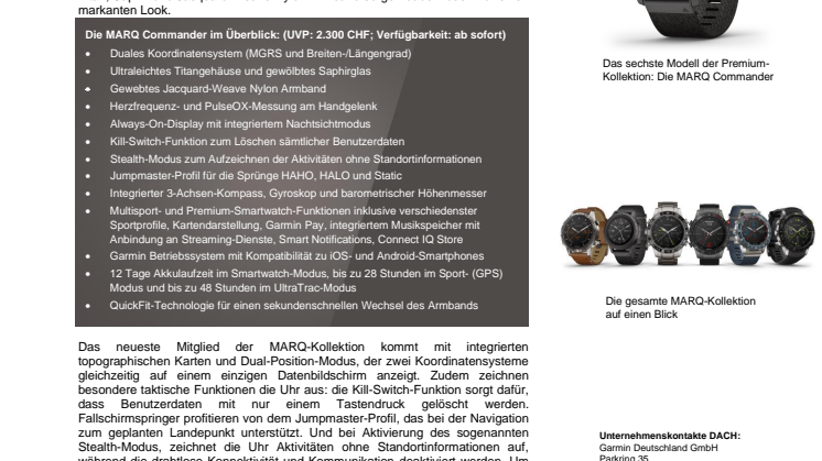 Taktische Tools: die neue MARQ Commander