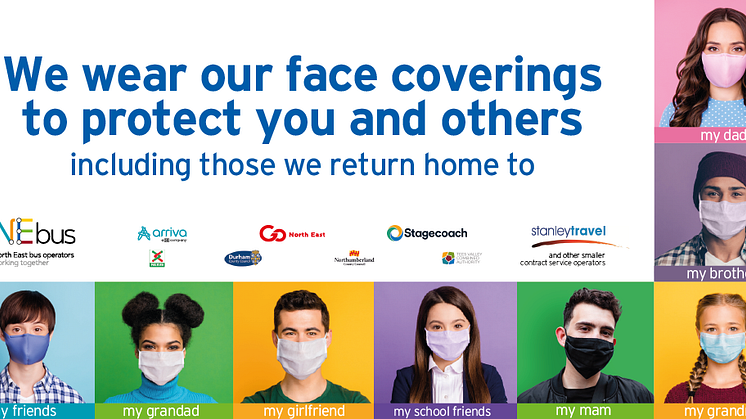 NEbus, Nexus and local authorities come together to highlight face covering message with face covering awareness week