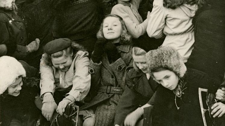 Utlåning av skridskor från Idrottsgården 1946 - Foto_Göteborgs stadsmuseum