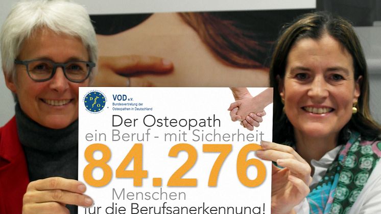 Viele Prominente dabei – Riesige Unterstützung für Unterschriftenkampagne der Osteopathen / VOD: Übergabe am Montag an Bundesgesundheitsminister Gröhe