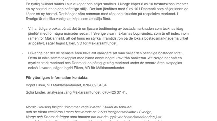 Ökat tryck på den nordiska bostadsmarknaden under andra kvartalet 