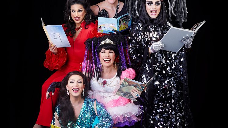 Pressinbjudan: ​Sagostund bland drakar och dragqueens