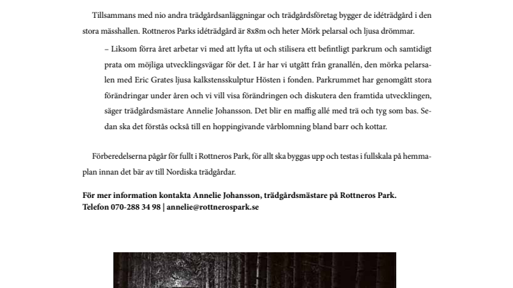Rottneros Park på Nordiska Trädgårdar 