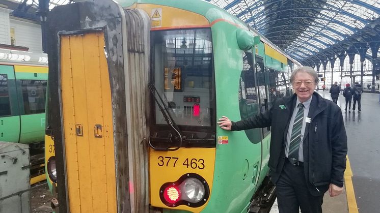 Brighton-based Alan has retired after 49 years on the railway - MORE IMAGES AVAILABLE TO DOWNLOAD BELOW