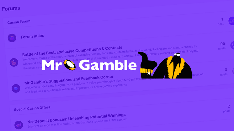 Mr. Gamble launches a forum for casino players and industry professionals