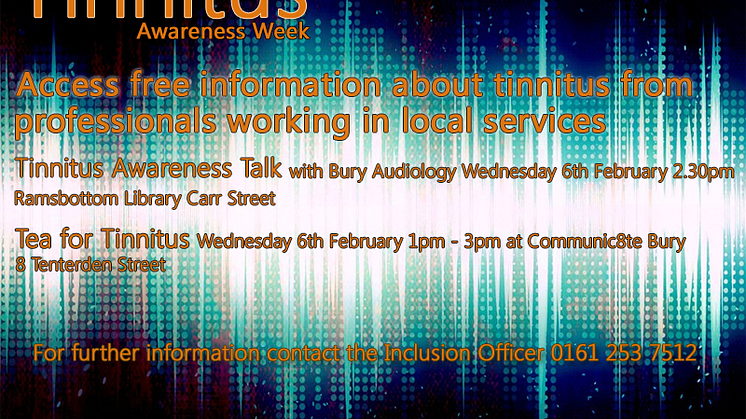 ​Free help and information during Tinnitus Awareness Week