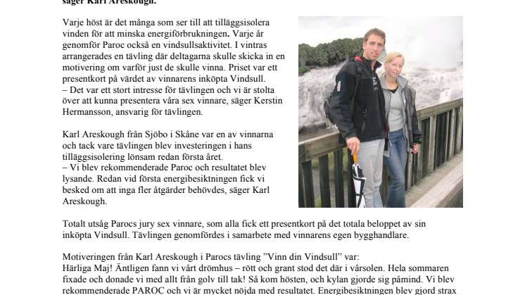 Tilläggsisolera vinden en lönsam investering Paroc bjuder vinnare på isolering  