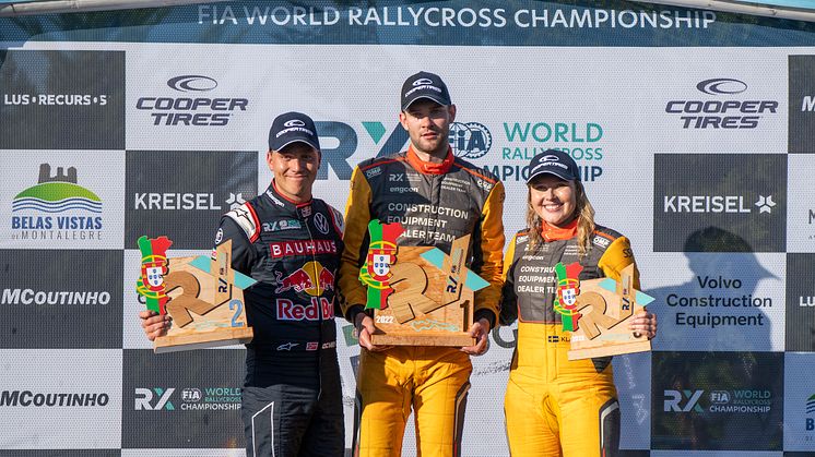 Niclas Grönholm tog den första CE Dealer Team-vinsten när Klara Andersson blev historisk i World RX