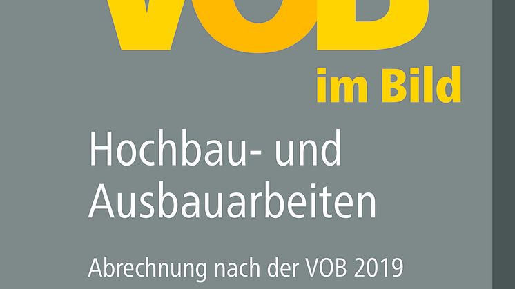 VOB im Bild – Hochbau- und Ausbauarbeiten, 23. Auflage (2D/tif)
