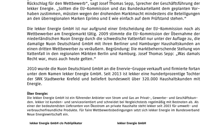  E.ON-Innogy-Deal ist ein herber Rückschlag für den Wettbewerb in Deutschland