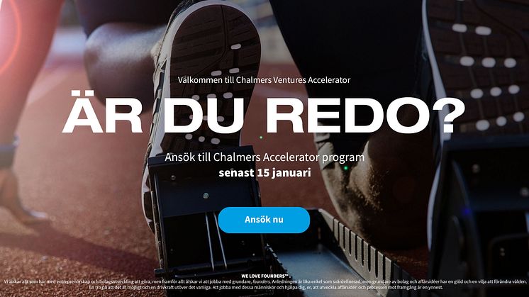 Chalmers Ventures lanserar nytt Acceleratorprogram och öppnar dörrarna för startups i Norden 