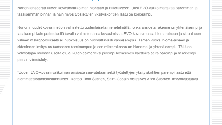 Uusilla kovasimilla tasaisempi pinta