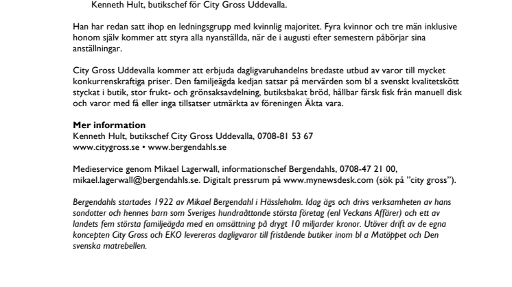 Stort intresse för att arbeta på nya matbutiken City Gross Uddevalla