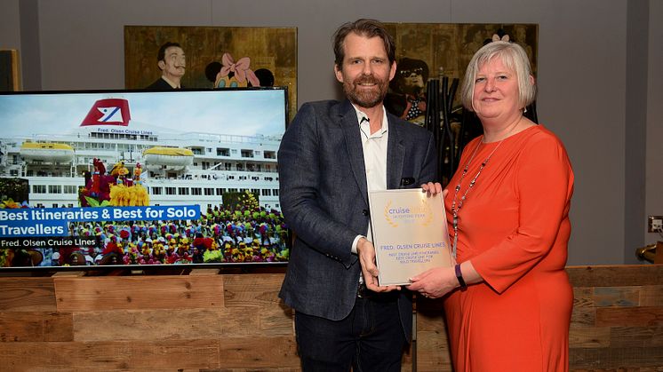 Fred. Olsen is voted ‘Best for Solo Travellers’ by Cruise Critic experts!