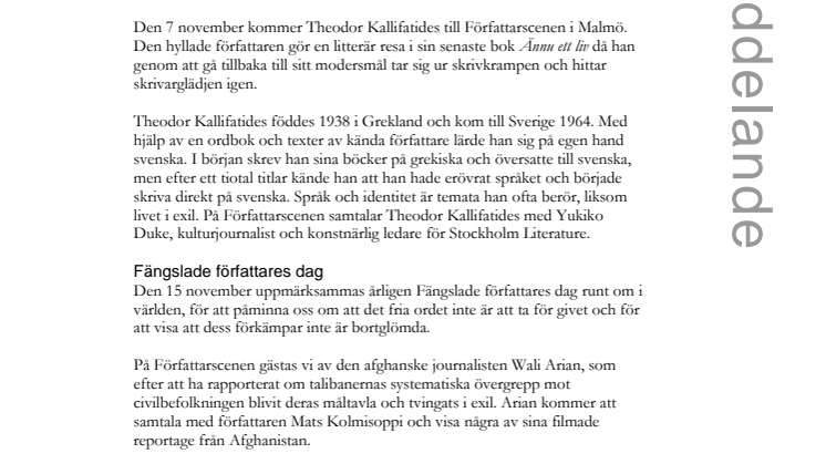 Olika perspektiv på att skriva i exil