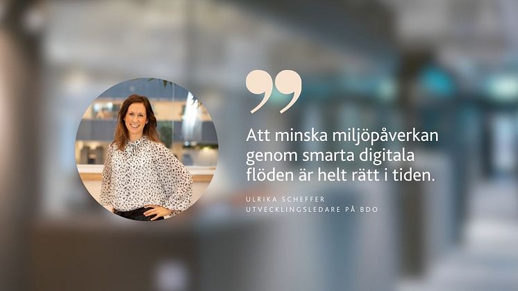 Ulrika Scheffer, utvecklingsledare inom redovisning på BDO