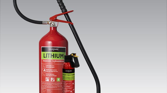 Ny brandsläckare släcker bränder i litiumjonbatterier