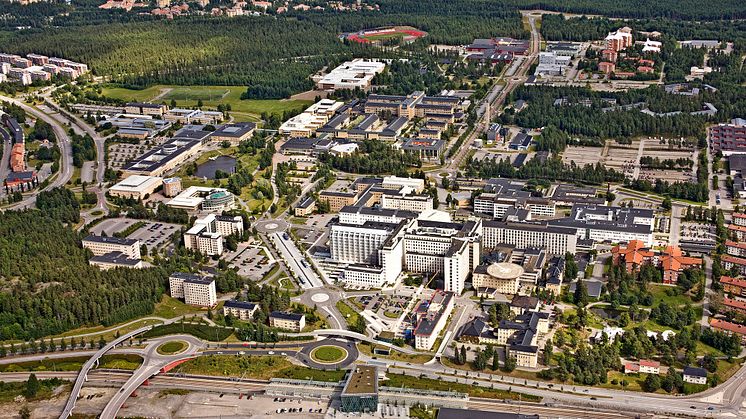 Flygbild över Universitetsstaden - Creative Commons Erkännande-Dela Lika, Bergslagsbild AB 