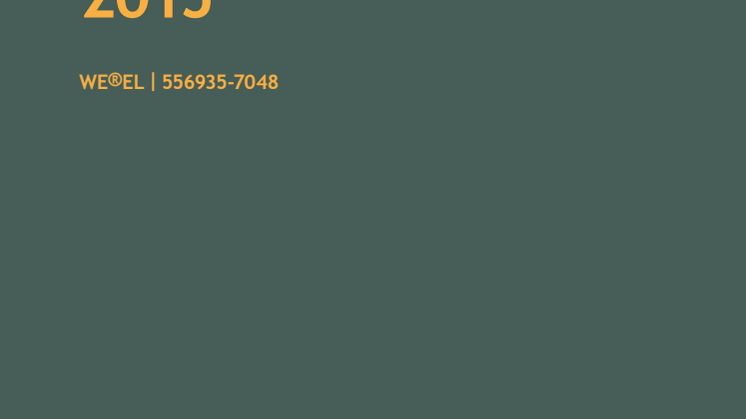 WE®EL - Annual Report 2015 